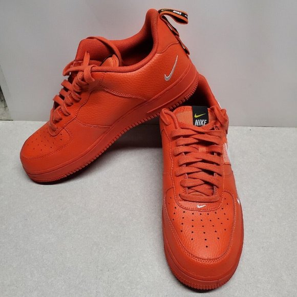 Nike Air Force 1 '07 LV8 OverbrandingRed Men ShoesAJ7747-800 Size 11